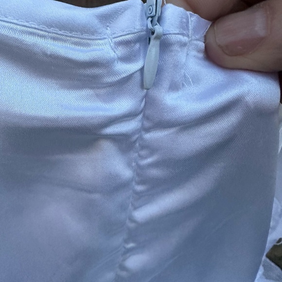 Formal white girls full length tiered dress toddler 2T - Picture 8 of 9